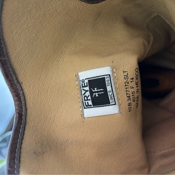 Frye Brown Leather Riding Boots-size 10 - Picture 8 of 9